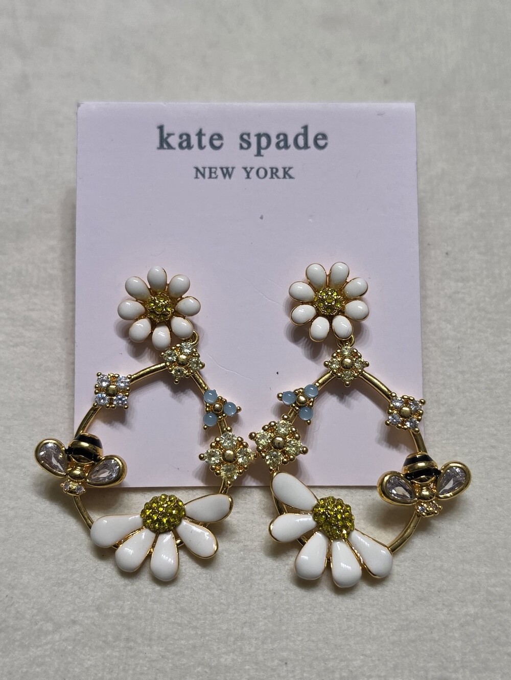 kate spade Dazzling Daisies Statement Hoops